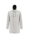 Herno New Rain Parka In Antracite/cammello