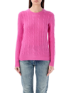 Polo Ralph Lauren Cable-knit Cashmere Sweater In Pink Fuxia