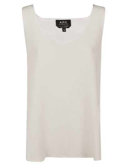 Apc Lucy Top In Blanc Casse