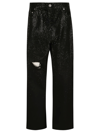 Golden Goose Denim Cotton Jeans In Black
