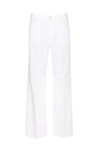 Dondup Jacklyn Mid-rise Wide-leg Jeans In White