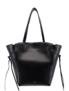 Mulberry Clovelly Calfskin Leather Tote In Black