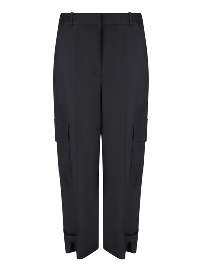 PAUL SMITH MID-RISE BLACK TROUSERS