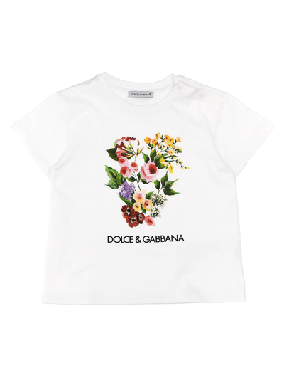 Dolce & Gabbana Babies' Printed T-shirt In White