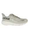Hoka Bondi 9 Grey Low Top Sneakers With Maxi Logo Lettering On The Side In Tech Fabric Unisex In Gray