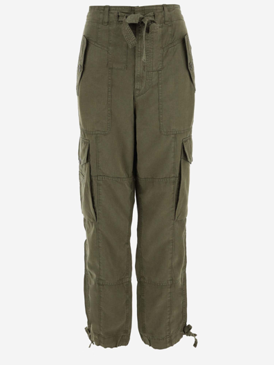 Ralph Lauren Linen-blend Twill Cargo Pant In New Olive