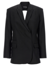 David Koma Blazer With Asymmetric Closure In Black