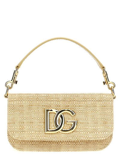 Dolce & Gabbana 3.5 Crossbody Bags Beige In Cream