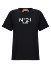 N°21 Woman T-shirt Black Size 4 Cotton In Black
