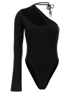 David Koma Body One-shoulder Tie Detail In Black