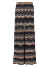 Missoni Zigzag Lurex Flared Trousers In Multicolor