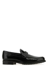 TOD'S TOD'S MAN BLACK LEATHER T TIMELESS LOAFERS