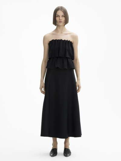 House Of Dagmar Sculpted Tube Dress In Black