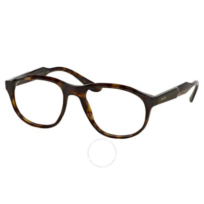 Prada Demo Oval Ladies Eyeglasses Pr 12sv Haq1o1 52 In N/a