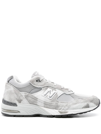 New Balance Grey 991 Suede Sneakers