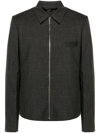 Givenchy Grey Wool Bomber Jacket In Grey