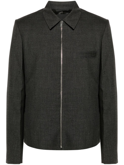 Givenchy Grey Wool Bomber Jacket