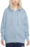 Nike Women's  Sportswear Phoenix Fleece Oversized Full-zip Hoodie In Blue