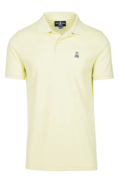 Psycho Bunny Kids' Classic Polo In Lime Granita