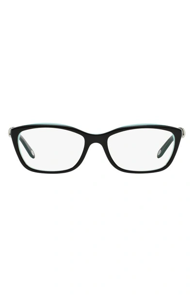 Tiffany & Co 52mm Cat Eye Reading Glasses In Black Blue