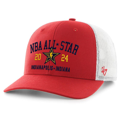 47 ' Red 2024 Nba All-star Game Trucker Adjustable Hat