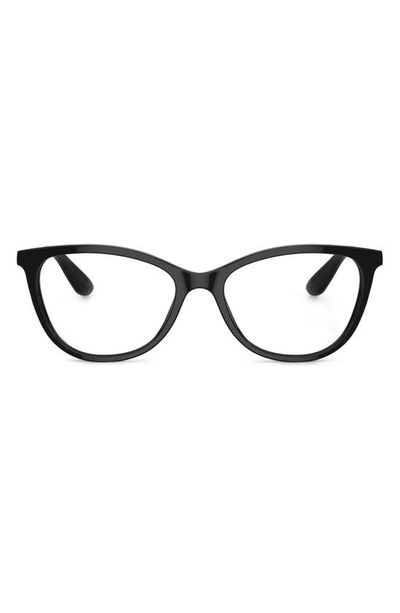 Dolce & Gabbana 54mm Optical Glasses In Black