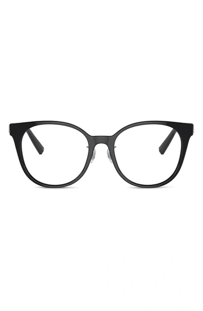 Tiffany & Co Phantos 53mm Round Optical Glasses In Black