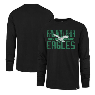 47 ' Black Philadelphia Eagles Wide Out Franklin Long Sleeve T-shirt