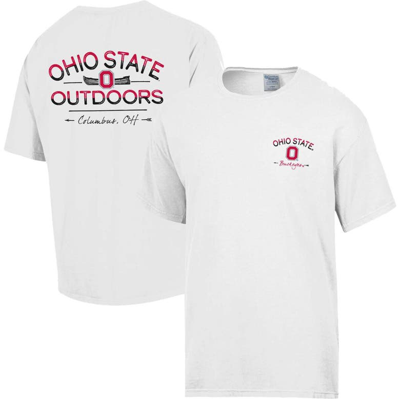 Comfort Wash White Ohio State Buckeyes Great Outdoors T-shirt