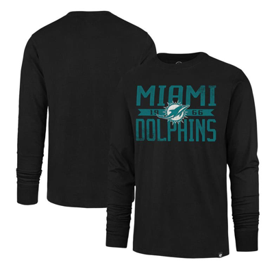 47 ' Black Miami Dolphins Wide Out Franklin Long Sleeve T-shirt