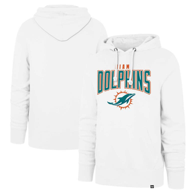 47 ' White Miami Dolphins Elements Arch Headline Pullover Hoodie
