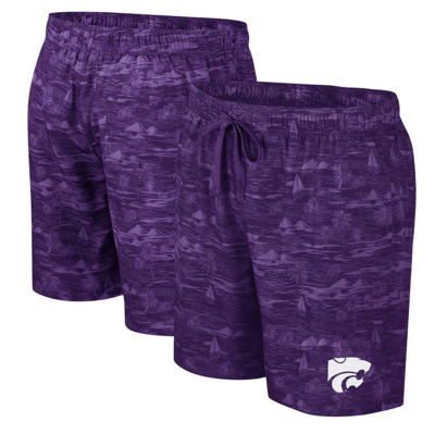 Colosseum Purple Kansas State Wildcats Ozark Swim Shorts
