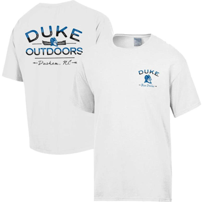 Comfort Wash White Duke Blue Devils Great Outdoors T-shirt