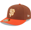 NEW ERA NEW ERA BROWN SAN FRANCISCO GIANTS TIRAMISU LOW PROFILE 59FIFTY FITTED HAT