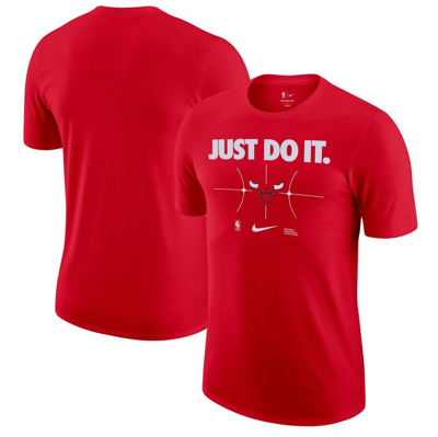 Nike Red Chicago Bulls Just Do It T-shirt