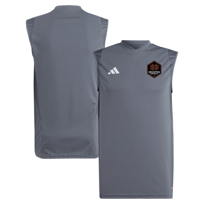 Adidas Originals Adidas Grey Houston Dynamo Fc 2024 Sleeveless Training Jersey