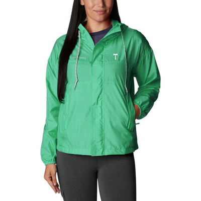 Columbia Green Portland Timbers Flash Challenger Omni-shade Full-zip Windbreaker