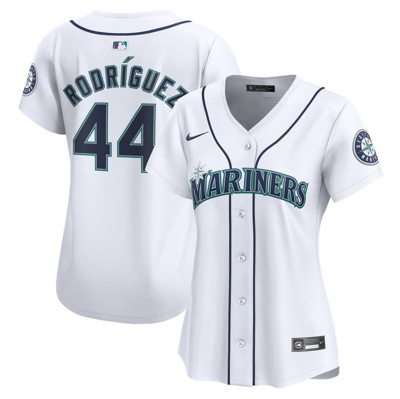 Nike Julio Rodriguez Seattle Mariners  Women's Dri-fit Adv Mlb Limited Jersey In White