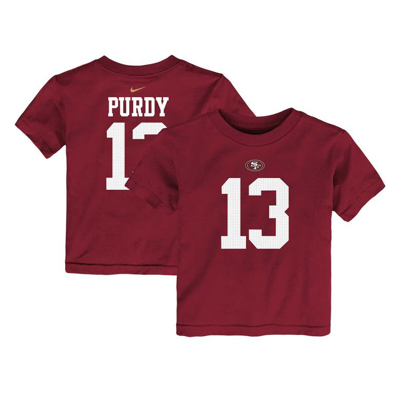 Nike Kids' Toddler  Brock Purdy Scarlet San Francisco 49ers Player Name & Number T-shirt