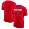 NIKE NIKE RED PORTLAND TRAIL BLAZERS JUST DO IT T-SHIRT