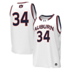 UNDER ARMOUR UNDER ARMOUR #34 WHITE AUBURN TIGERS REPLICA BASKETBALL JERSEY
