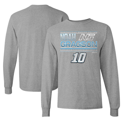 Stewart-haas Racing Team Collection Gray Noah Gragson Name & Number Long Sleeve T-shirt