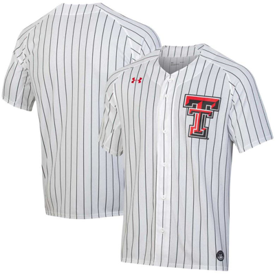 Under Armour White Texas Tech Red Raiders Softball Button-up Jersey