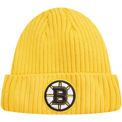 Pro Standard Gold Boston Bruins Classic Core Cuffed Knit Hat