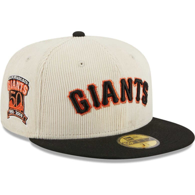New Era White San Francisco Giants  Corduroy Classic 59fifty Fitted Hat