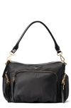 Mz Wallace Small Chelsea Nylon Crossbody Bag In Black