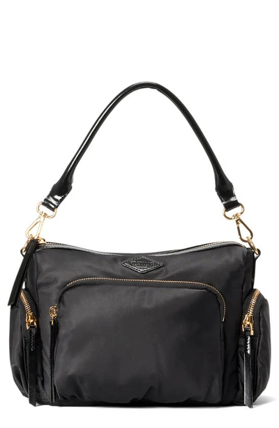 Mz Wallace Small Chelsea Nylon Crossbody Bag In Black