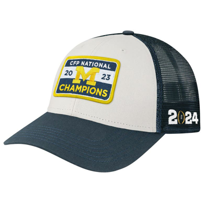 Legacy Athletic White/navy Michigan Wolverines College Football Playoff 2023 National Champions Lo- In White,navy