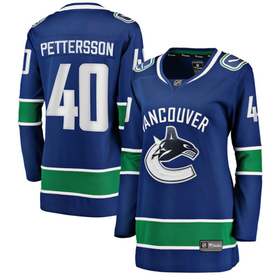 Fanatics Branded Elias Pettersson Blue Vancouver Canucks Home Breakaway Player Jersey