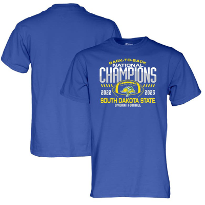 Blue 84 Blue South Dakota State Jackrabbits Back-to-back Fcs Football National Champions T-shirt